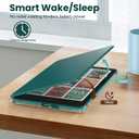 MoKo Detachable Magnetic Case for All-New 7" Kindle Paperwhite 12th Generation 2024 & Kindle Colorsoft 2024/2025,Ultra Clear Back Scratch-Proof Light & Shell Cover with Auto Wake/Sleep, Jade Green