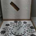 Large Wall Clock for Living Room Decor, Giant Big Silent Modern Battery Operated Glass Pendulum Wall Clock for Kitchen, Bedroom, Oversized Non Ticking Crystal Wall Clock, 22 Inch