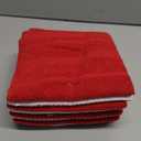 KitchenAid Albany Dishcloth 8 Pack Set, Passion Red/White, 12"x12" (Small)