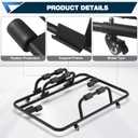 Jeep Hardtop Storage Rack for Wrangler CJ-7 YJ TJ JK JL (1976-2025), Rolling Carbon Steel Hard Top Storage System with Wheels