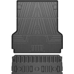 T TGBROS Tailgate & Truck Bed Mat Set for 2022-2024 2025 Ford Maverick  All-Weather TPE Liner, Durable & Easy to Clean, Custom Fit for XL/XLT/Lariat Models