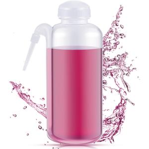 Jingmore 1 Pack Communion Cup Filler Bottles, No-drip Squeeze Dispenser for Church Communion Services, Passover, Easter, Mass, and Religious Events, 17 oz with Side Spout for Easy Chalice Filling