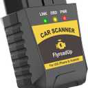 OBD2 Scanner Bluetooth for iPhone iOS Android OBDII Diagnostic Scan Tool Code Reader to Clear Error Code