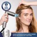 Shark FlexFusion Hair Dryer with Fusion Hair Brush, Ceramic Air Styler with Auto-Wrap Hair Curlers & Concentrator, Ceramic Plates, Metallic Mist HD641