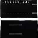 Velet Travel Jewelry Case Roll Bag Organizer for Necklace Bracelet Black Gray Velvet (Black with elastic)