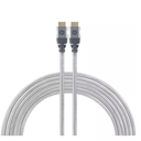 GE 15 ft. 8K HDMI 2.1 Cable with Ethernet and Gold Plated Connectors in Grey 