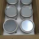 Mason Jars 16oz with Lids-6 Pack Wide Mouth Glass Mason Jar Vintage Glass Canning Jars with Metal Lids for Canning, Pickling, Food Storage