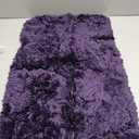 MIULEE Microfiber Bathroom Rugs and Mats Sets 2 Pieces Extra Thick Non Slip Bath Mat Absorbent Soft Shaggy Washable Quick Dry Rug for Bath Room Floor Restroom, 16"x24"+20"x30", Dark Purple