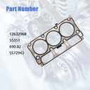 AUCERAMIC 12632968 2PCS MLS Cylinder Head Gasket fit for Chevrolet Express 2500 3500 Silverado 1500 2014-2021, for GMC Sierra 1500 Savana 2500 3500 2014-2021 4.3L V6 OHV N/A
