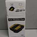 Car Heater, 12V Portable Heater for Car Fast Heating Defogging & Defrosting, 2-In-1 Heating & Natural Wind Car Defroster, 360 Rotary Portable Car Heater with Automatic Power-off Protection