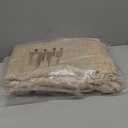 Collive Comfy Area Rug 4' x 6', Tan/Cream Woven Cotton Bedroom Rugs, Modern Indoor Accent Rug Floor Carpet with Tassel for Living Room, Nursery Room, Dining Room, Bedside, Office, Patio Decor