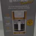 West Bend - 12-Cup White-Gold Hot & Iced Coffee Maker