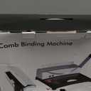 MAKEASY Binding Machine, 21-Hole, 450 Sheets, Comb Binding Machines with 1 Box Comb Bindings Spines, Comb Binder for Letter Size, A4, A5 Paper