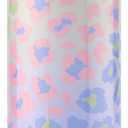 Ello Pop & Fill 18oz Stainless Steel Kids Water Bottle with Quick Fill Lid | Vacuum Insulated BPA Free Bottle with Leak Proof Straw and Chug Lid, Dishwasher Safe, Gift For Kids Teens, Cheetah