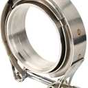 T304 Stainless Steel 2.75'' Inch V Band Bolt Clamp With Male Female Flanges Assembly For Exhaust System,Turbocharger,Exhaust Clamp 1PC