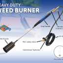 Flame King Propane Torch Kit Heavy Duty Weed Burner, 500,000 BTU with Flint Striker, with 10-ft Hose Regulator Assembly
