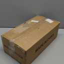 Utility Slim Storage Cart with Wheels, 4-Tier Narrow Rolling Organizer Shelf with Wood Top, Metal Storage Rack and Space-Saving Organizer for Bathroom, Kitchen, Laundry Room, Small Spaces (8.1 inch wide, Black)