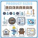 22 Pieces Summer Tiered Tray Decor Sets Farmhouse Hello Summer Wood Sign Rustic Beach Home Decor Summer Table Decorations Small Hawaiian Wooden Plaque for Shelf Kitchen Tabletop (Lake House Style)
