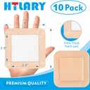 Silicone Foam Dressing 4x4 inches 10 Pack Advanced Exudate Control for Pressure Ulcers, Surgical Wounds & Diabetic Care Waterproof Wound Dressing First Aid Bandage for Wound Care
