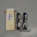 Gaoye 2-Pack of Reading Glasses - Blue-Light Filter, UV Protection - Readers with Rectangle Frames (Black)