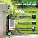 Sprinkler Timer for Garden Hose, 10 Programmable Water Timer with with Auto Rain Delay, IP54 Waterproof 3.3 Large LCD Drip Irrigation System Timers for Plant, Yard, Lawns, Outdoor