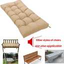 Waterproof Bench Cushions for Outdoor/Indoor Furniture,Tufted Patio Bench Seat Cushion, Swing Seat Cushion,Garden Loveseat Cushions,Waterproof Cushions for Lounger Garden (Purple, 39.3x19.7in)