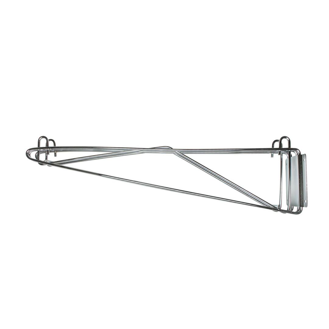 WBSV021 Wall Bracket, 21"D, Single, Chrome Plated Finish, NSF