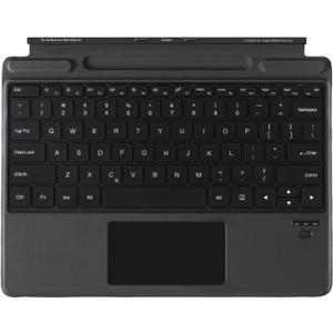 Surface Pro 9 Keyboard - Wireless Bluetooth Keyboard for Surface Pro 11/10/9/8/X with Detachable Trackpad and Pen Holder - Black