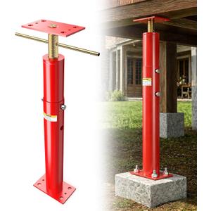 House Floor Jacks for Leveling - 17"-38" Adjustable Jack Posts for Joist and Crawlspace Support, Screw Jacks Home Leveling, Foundation Jacks for Permanent Leveling, Max Load Capacity 18000lbs