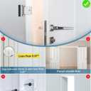 2 x Home Security Door Lock Child Proof Door Reinforcement Lock for Kids Safety Withstand 800lbs Metal Door Lock Security Front Child Safety Door Latch Lock Top High Security Door Locks for Interior Lock