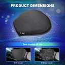 Motorcycle Gel Seat Cushion, 3D Honeycomb Shock-Absorbing, Hollow and Breathable, Hel Material is Compressive, Non-Breaking, Non-Hardening, Soft and Comfortable (Four Seasons)