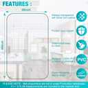 Office Chair Mat for Carpets, 48"x 36" Heavy Duty Clear Plastic Floor Protector, Non-Slip Computer Desk Chair Mat for Low Pile Carpeted Floors, Smooth Rolling Carpet Chair Mat for Home Office