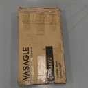 VASAGLE Ladder Shelf, 4-Tier Bookshelf, Storage Rack, Bookcase with Steel Frame, for Living Room, Home Office, Kitchen, Bedroom, Industrial Style, Rustic Brown and Ink Black ULLS44X