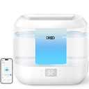 Dreo Smart Humidifiers for Bedroom, Top Fill 4L Supersized Humidifier Large Room with 28 dB, 36H Runtime, Touch/APP/Voice Control, Nightlight, Cool Mist Humidifiers for Baby, Plants, Indoor, White