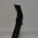 OUHENG Leather Bands Compatible with Apple Watch Band 49mm/46mm/45mm/44mm/42mm, Genuine Leather Strap Compatible with iWatch Ultra 3/2/1 & Series 11/10/9/8/7/6/5/4/3/2/1 & SE3 SE2 SE, Black/Black