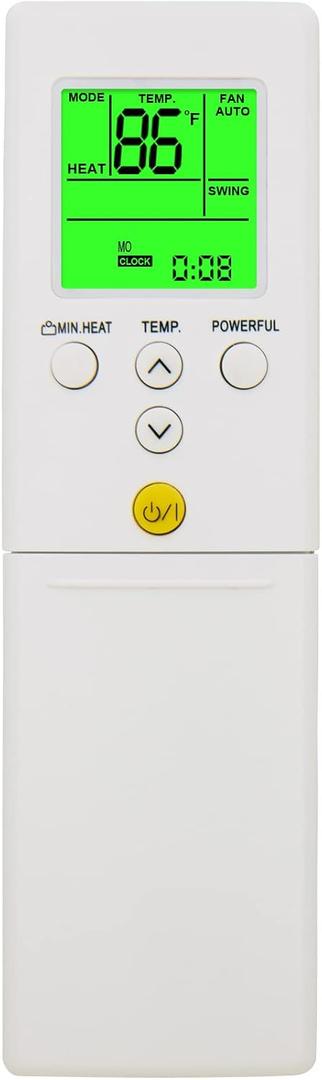 Replacement for Fujitsu Air Conditioner Remote Control AR-REF1U AR-RED1U AR-REG1U AR-REY1U AR-REM1U AR-REF1E AR-REF2E AR-REA1E AR-REW1E AR-REF3E AR-REW3E AR-REA2E AR-REB1E AR-REW4E AR-REM4E AR-REB1E