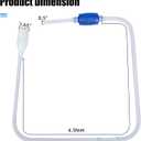 AQUANEAT Aquarium Vacuum Siphon, Fish Tank Water Changer, Gravel Cleaner, Hand Pump