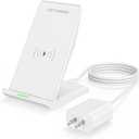 Wireless Phone Charger Stand,15W Fast Android Wireless Charger Station for iPhone 17/17 Air/17 Pro Max/15/14/13, 15W Fast Charging for Samsung Galaxy S23 S22 S21 with 20W USB C Charging Block Adapter