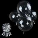 Clear Bubble Balloons, Large 24 Inch 20Packs Self Sealing Stretched Latex Free Plastic Crystal Clear orbz bobo Balloons