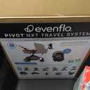 Evenflo Pivot NXT Travel System with LiteMax NXT Preemie and Infant Car Seat | 6 Modes of Use, Rear-Facing Lightweight Car Seat for Infants & Preemie 3-30 lbs, Stroller up to 50 lbs (Latte Tan) (MFG: 05/07/26)