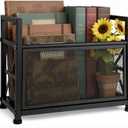 Magazine Rack & Holder  Multi-Purpose Storage Organizer for Magazines, Books, Newspapers, Mail, Tablets | Sturdy Black Basket for Home, Office, Bathroom | Sleek Design & Easy Assembly