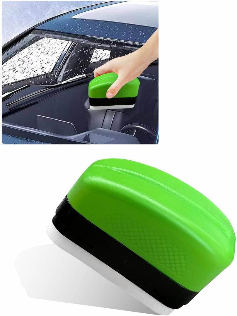 ZIMISI Automotive Oil Film Cleaning Brush, Clear Vision Car Glass Cleaner Prevent Rain and Fog, Reusable Windshield Cleaner Tool, Oil Film Cleaning Brush for Car Windows (1PC)