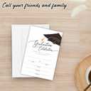 2 x Ketsord 20 Grad Party Invitation Cards With Envelopes - Graduation Celebration - Class Of 2025 Double Sided Fill In Style Graduation Invites, Party Favor & Supplies - A05