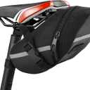 Bicycle Saddle Bag, With Reflective For A Safety Ride, Under Seat bike Pack for Mountain Road Bikes, Bike Seat Bag