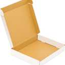 50 Pack, Small Shipping Box,13x11x2'',Corrugated Mailer,Wonfer Cardboard Box, White