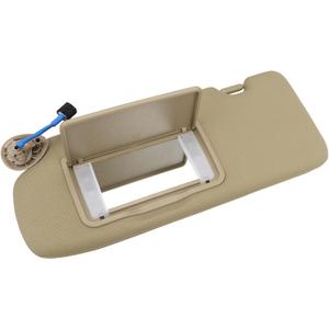 83280-TLY-H11ZB Left Driver Sun Visor Compatible with Honda CRV 2017 2018 2019 2020 2021 2022 with Vanity Light Beige