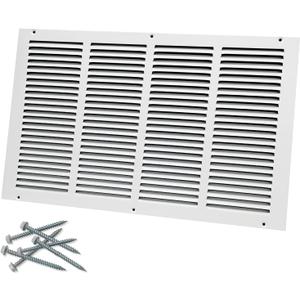 Howeall 20"W x 12"H [Duct Opening Size] Steel Return Air Grille, Air Return Vent Cover for Ceiling and Sidewall - HVAC Air Vent Covers - [Outer Dimensions: 21.75"W x 13.75"H]
