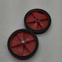 PATIKIL 6" Air Compressor Wheels, 2 Pcs Universal Air Compressor Wheel Replacement Parts with 0.5" Dia. Hole for Easy Mobility, Red