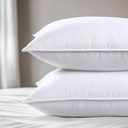 viewstar Bed Pillows Queen Size Set of 2, Hotel Collection, Down Alternative Soft Pillow for Back, Stomach or Side Sleepers, White
