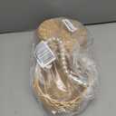 Wicker Rattan Handwoven Bamboo Basket with a Bow and Pearl Handle, for Weddings, Parties, and Home Decoration (6.3inch)